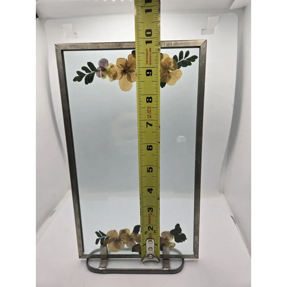 Pressed Flowers Glass Picture Frame 10.25
